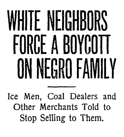 white neighbors boycott